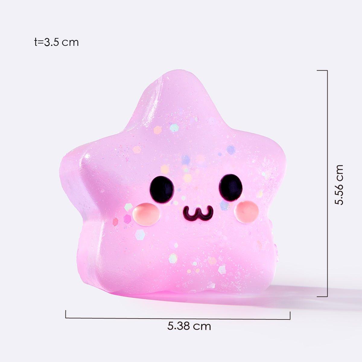 Pink Sassy Star Taba Squishy