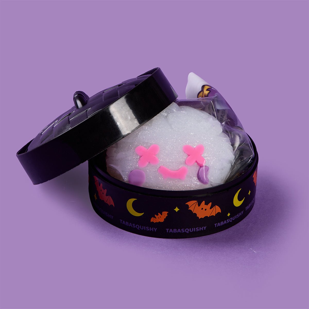 Halloween Stitched Ghost Dumpling Silicone Taba Squishy 👻