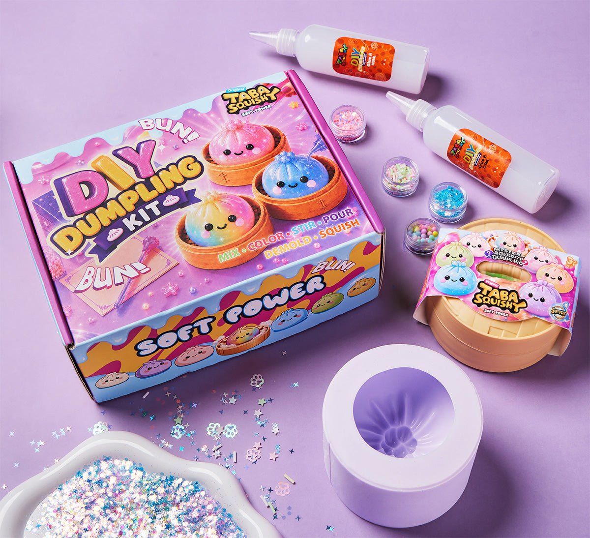 TABASQUISHY® DIY Dumpling Squishy Kit | Make Your Own Taba Squishy