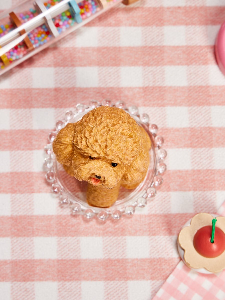 Flocked Poodle Dog Taba Squishy