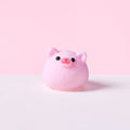 Flocked Mini Pink Pig Ball Taba Squishy