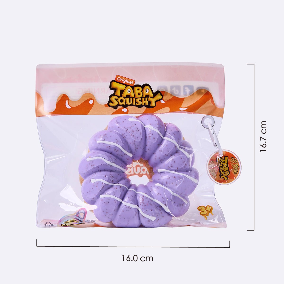 Jumbo Purple Grape Donut Taba Squishy