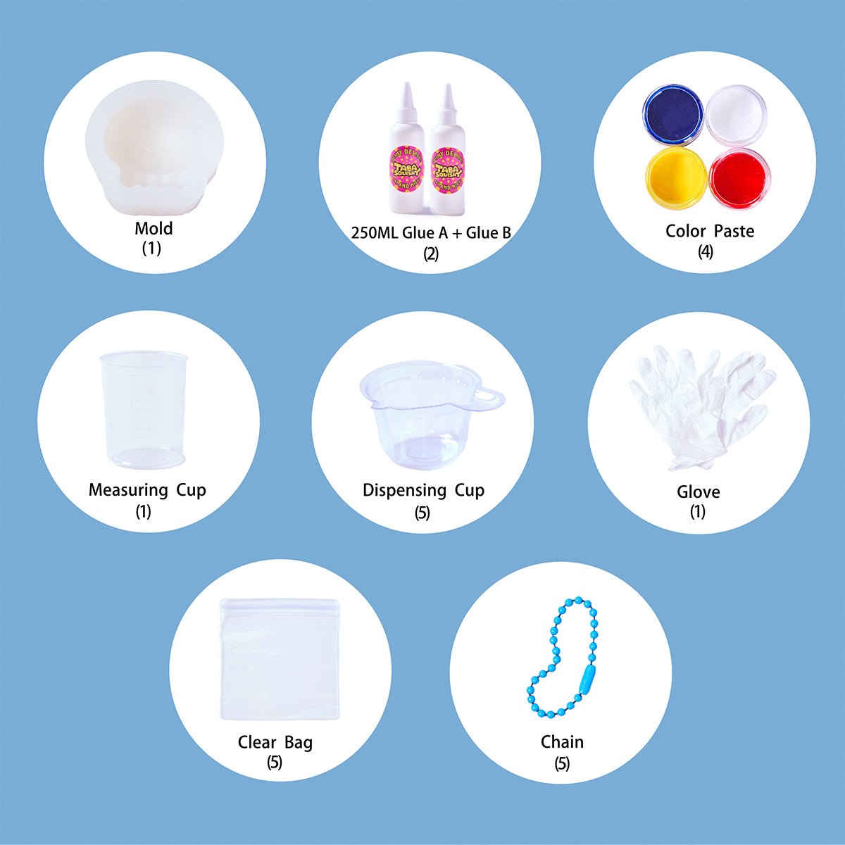 Jellyfish Taba Squishy DIY Mold Set