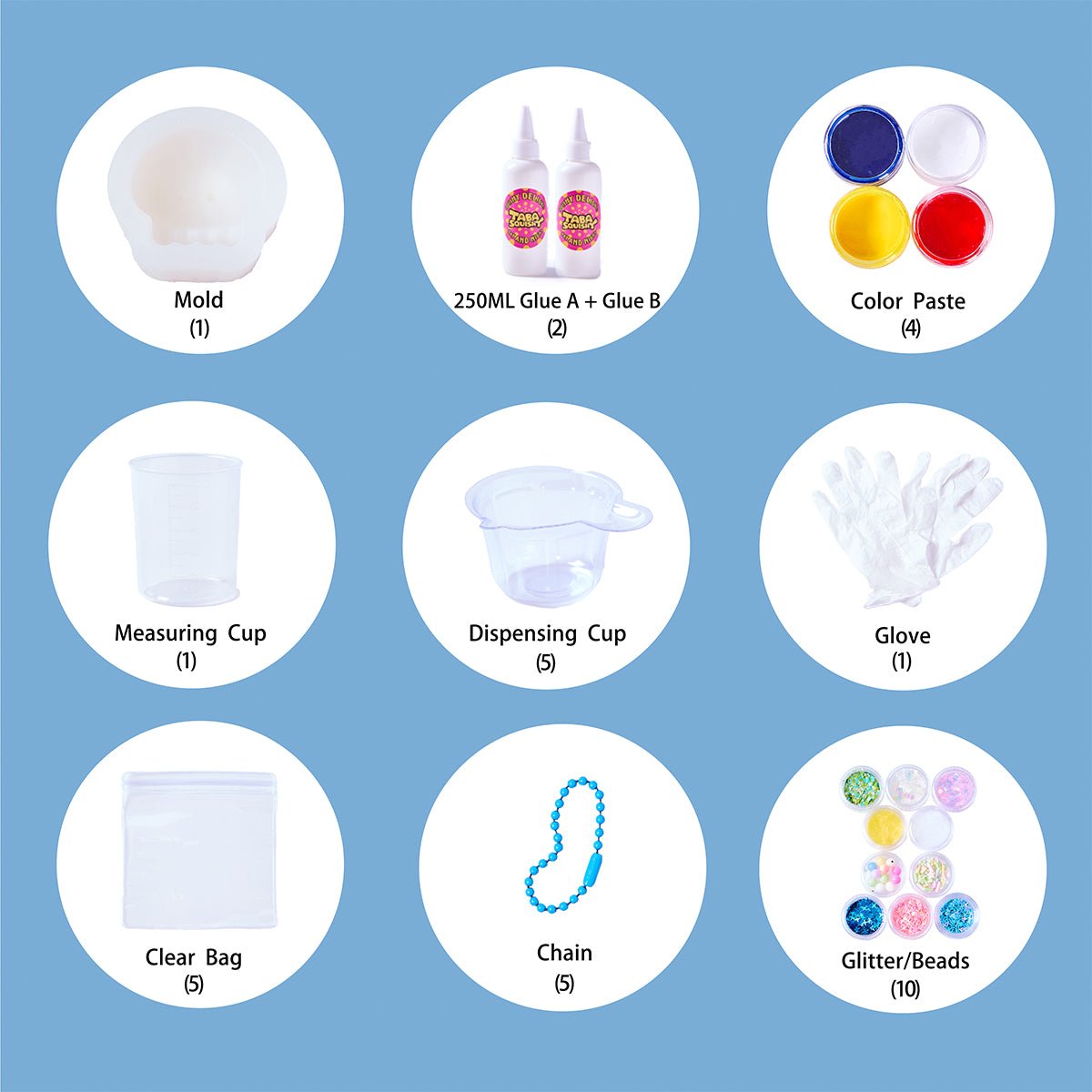 Jellyfish Taba Squishy DIY Mold Set