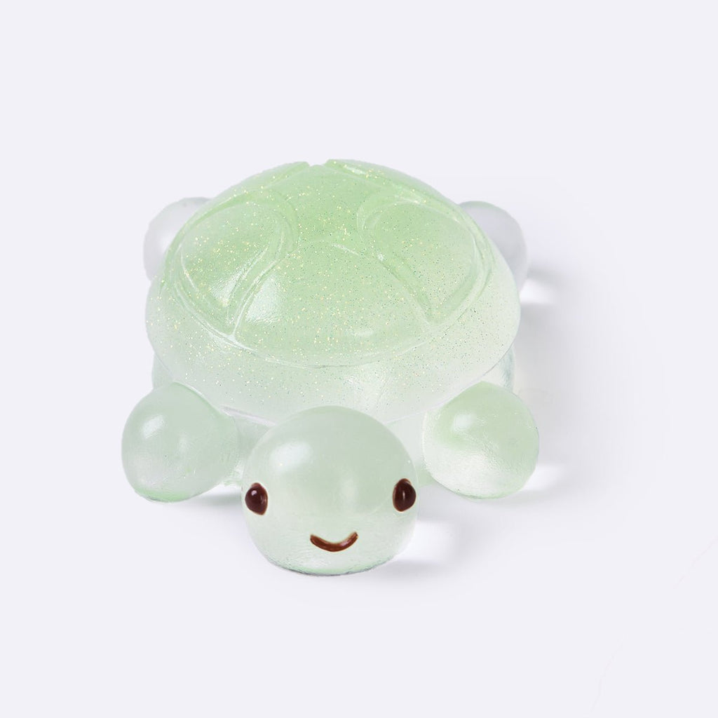 Glitter Clear-green Turtle Taba Squishy