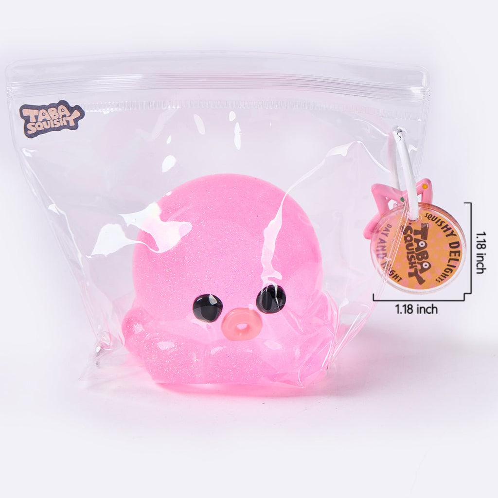 Glitter Pink Octopus Taba Squishy