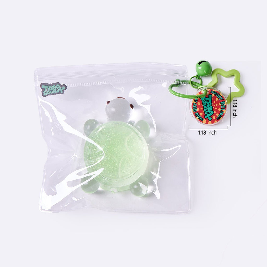 Glitter Clear-green Turtle Taba Squishy