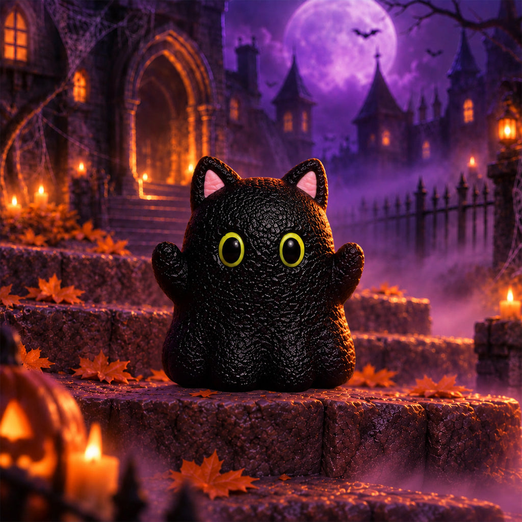 Spooky Black Cat Taba Squishy