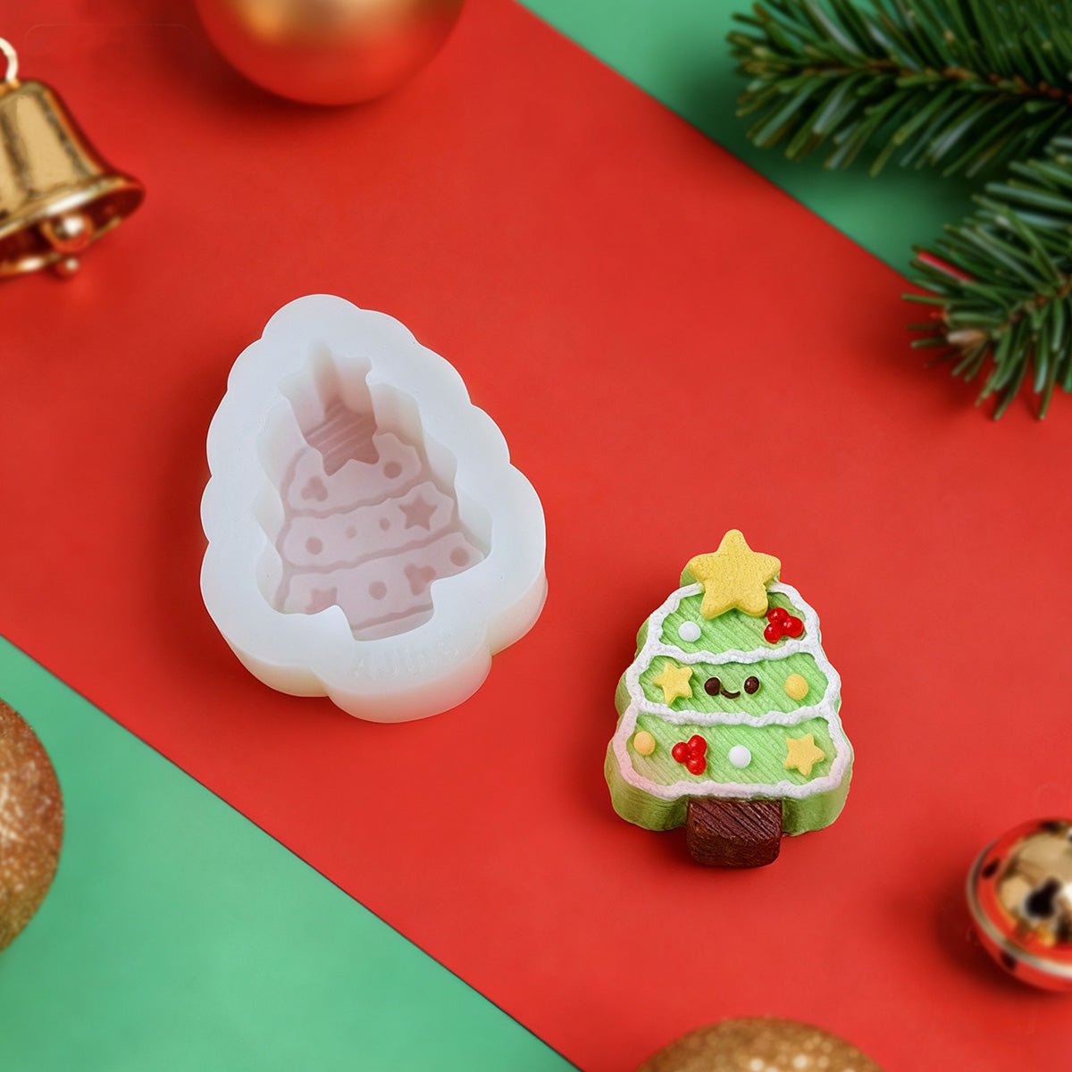 Christmas Tree Taba Squishy DIY Mold Set