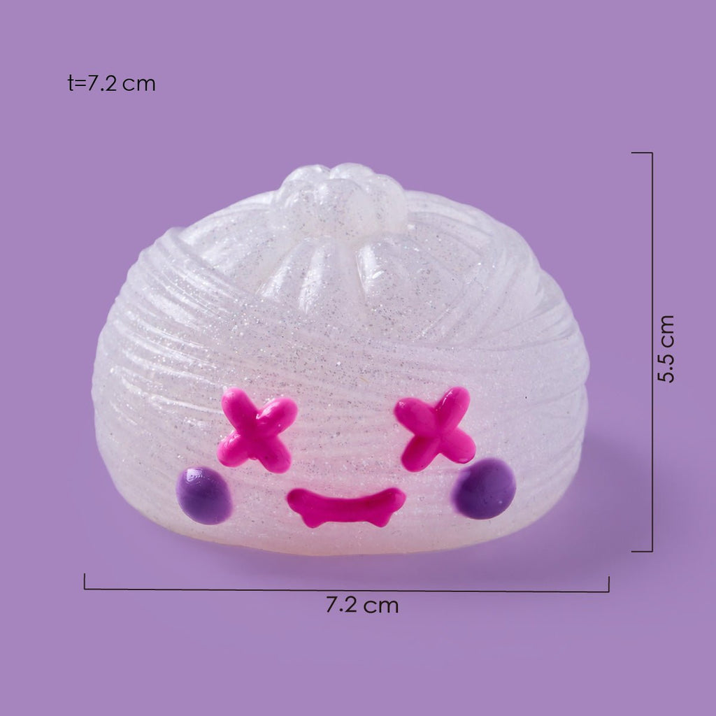 Halloween Stitched Ghost Dumpling Silicone Taba Squishy 👻