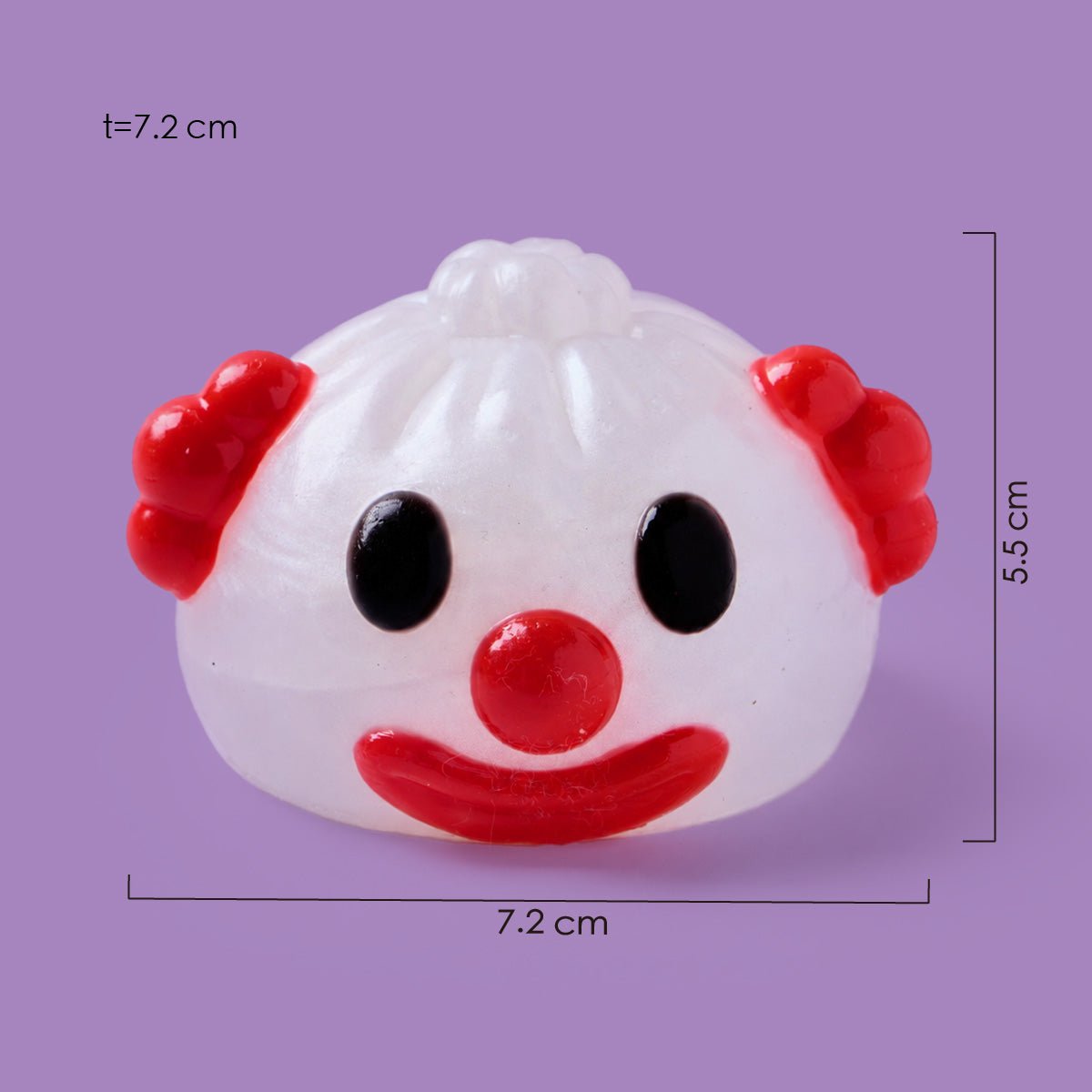 Halloween Red-Nose Clown Dumpling Silicone Taba Squishy 🤡