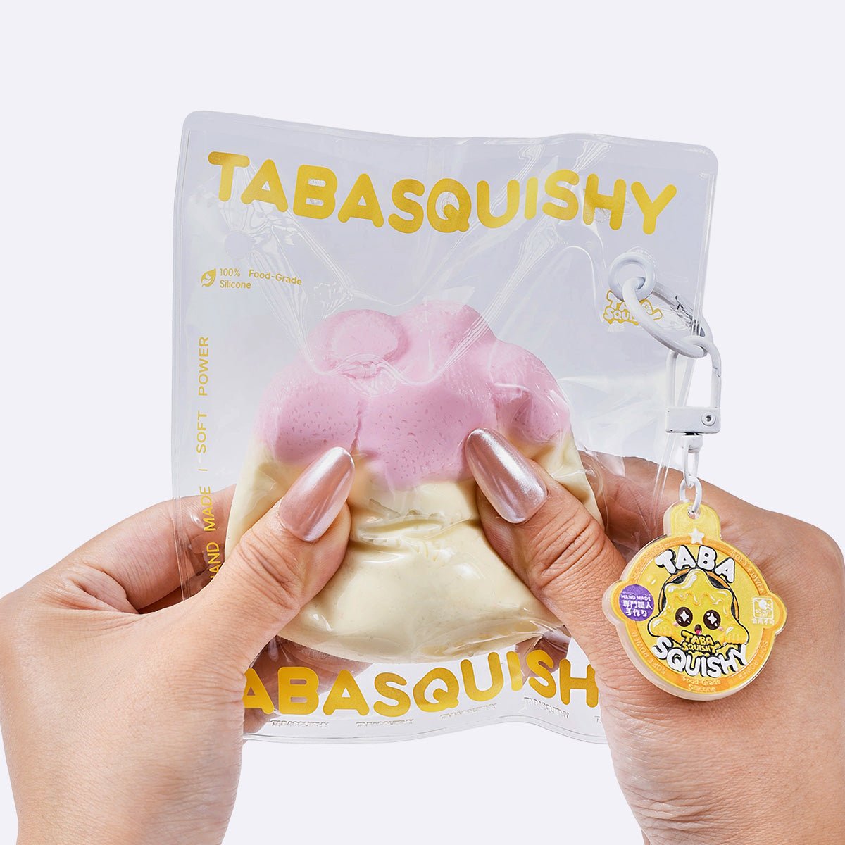 Pink Mochi Cat Paw Taba Squishy