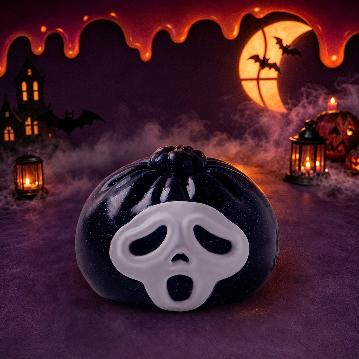 Halloween Screaming Mask Dumpling Silicone Taba Squishy 👻