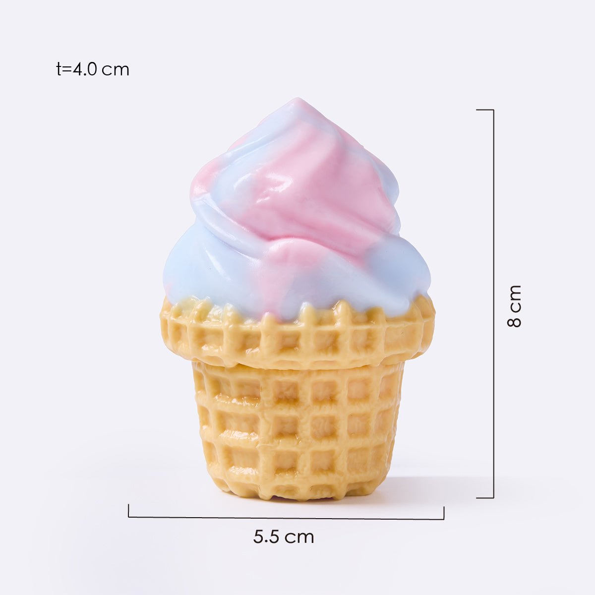 Blueberry Lavender Ice Cream Cone Taba Squishy