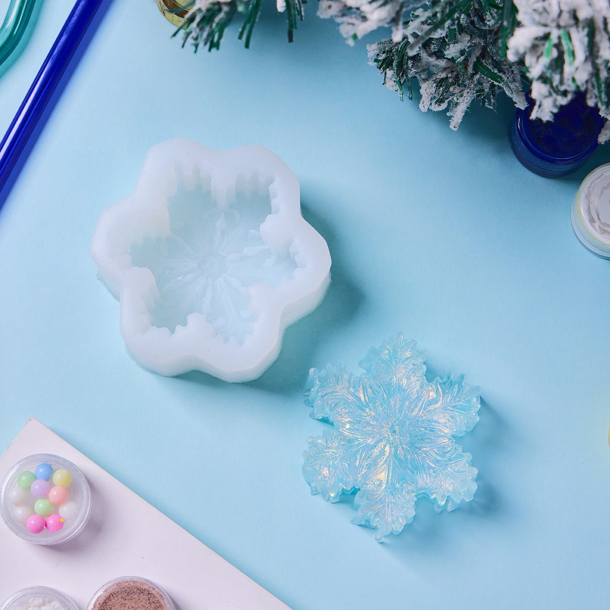 Snowflake Taba Squishy DIY Mold Set