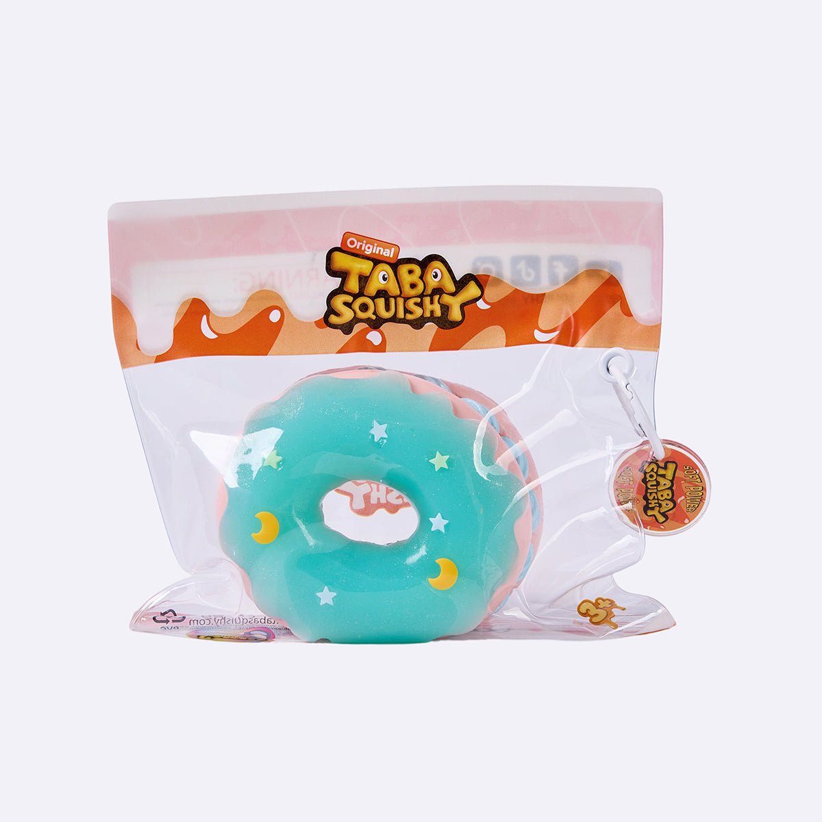 Pink Mint Filled Donut Taba Squishy