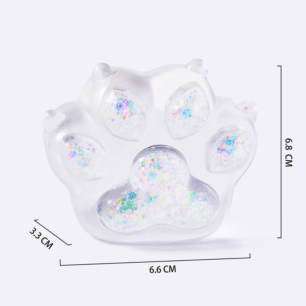 Clear Holographic Cat Paw with Claws