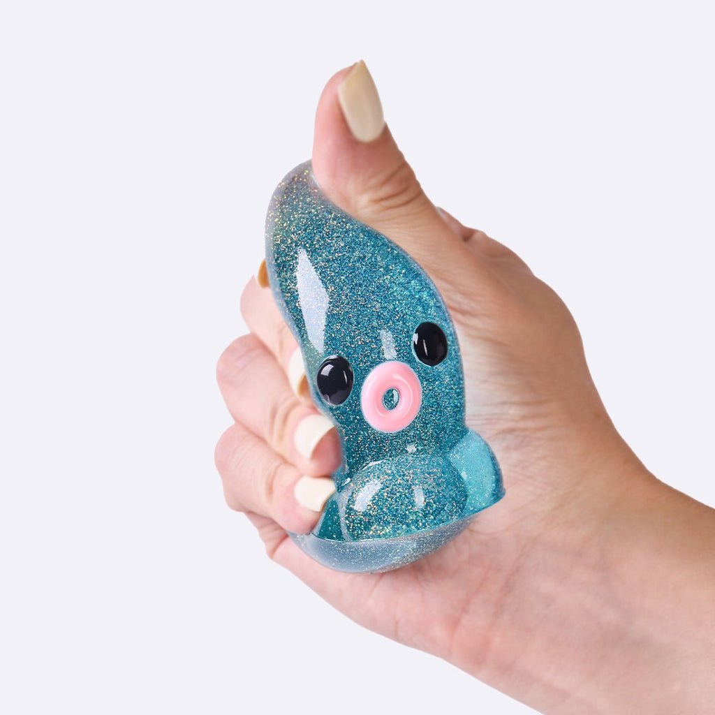 Glitter Blue Octopus Taba Squishy