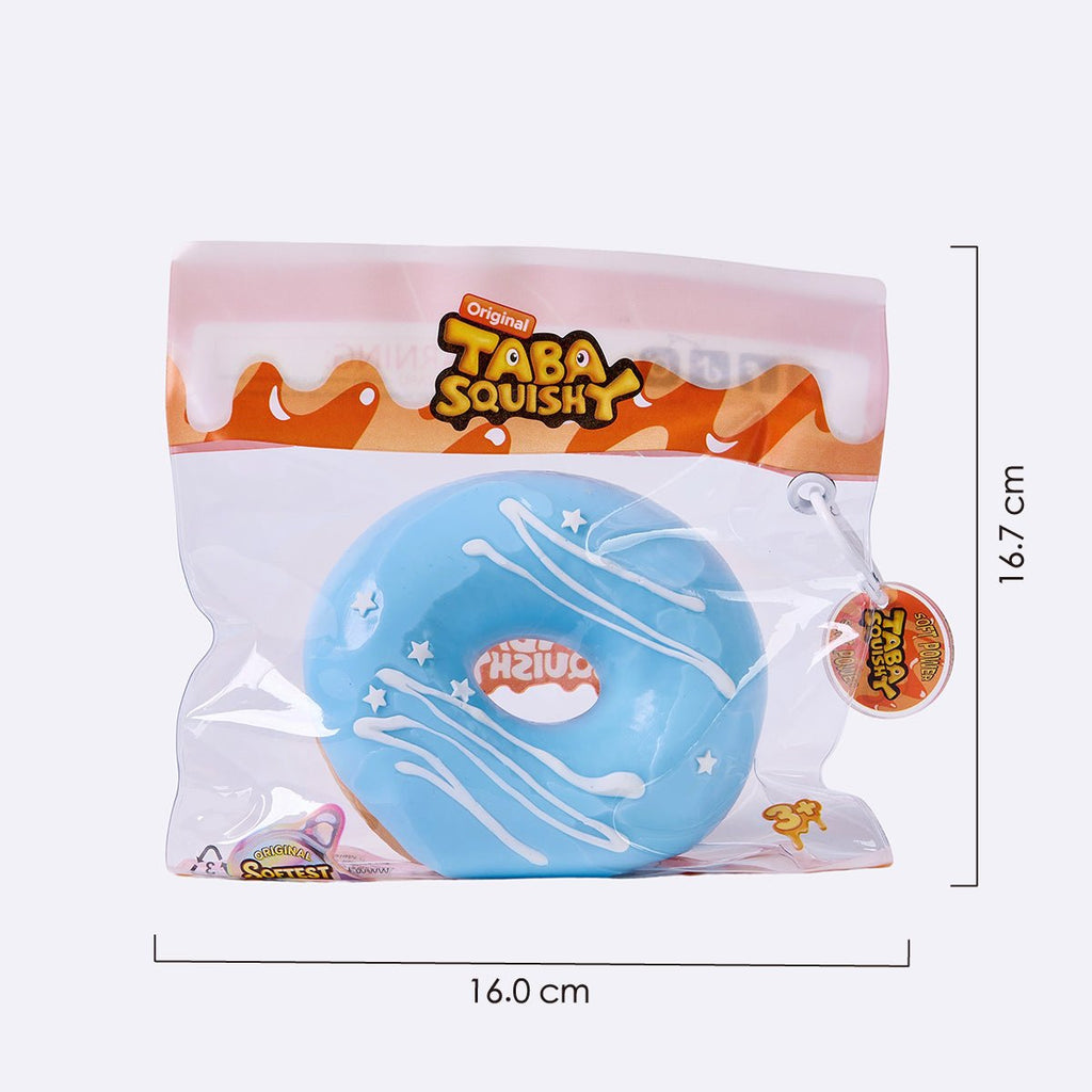Jumbo Aqua Donut Taba Squishy