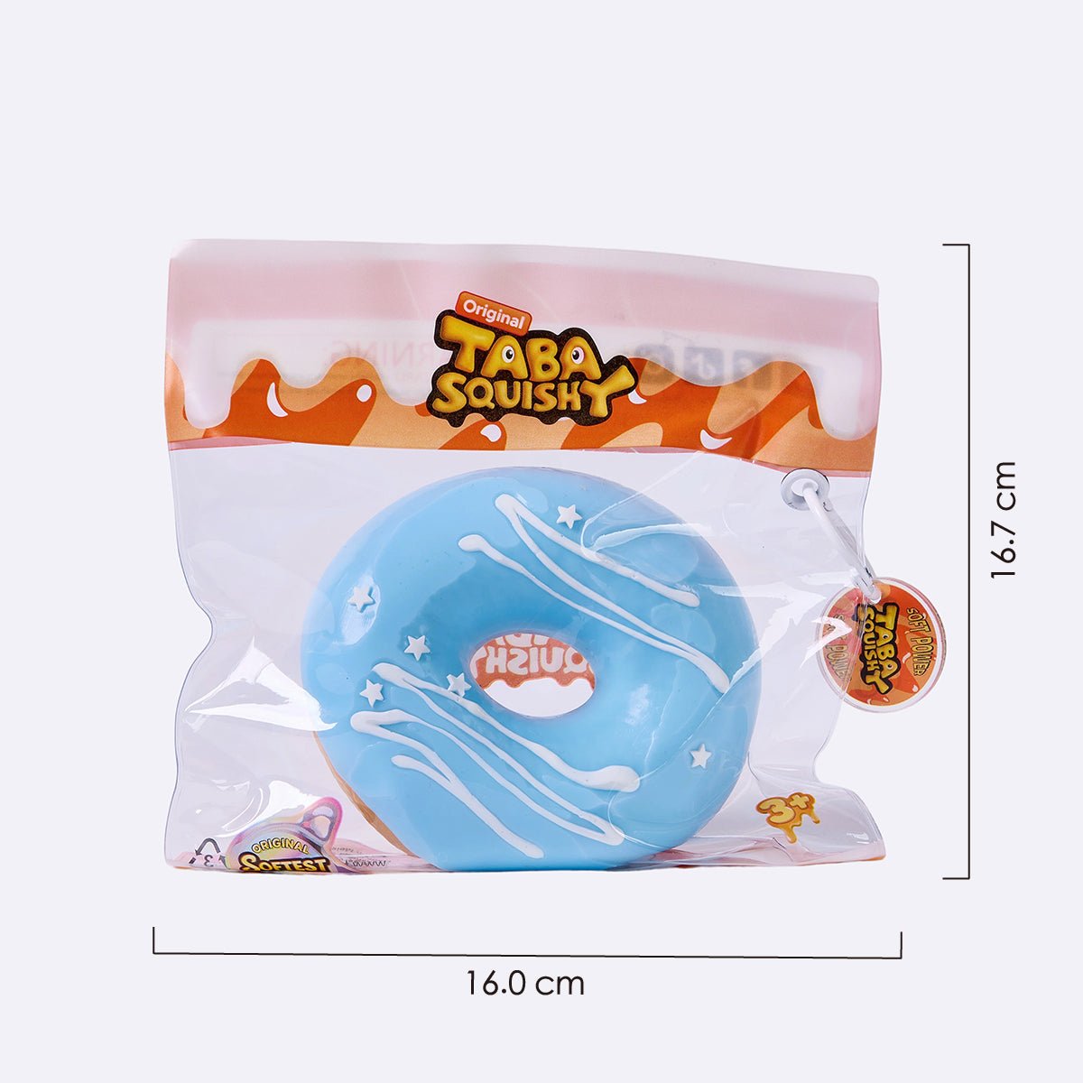 Jumbo Aqua Donut Taba Squishy