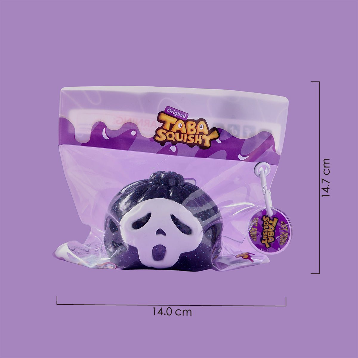 Halloween Screaming Mask Dumpling Silicone Taba Squishy 👻