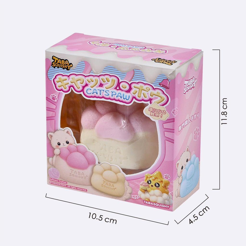 Pink Mochi Cat Paw Taba Squishy