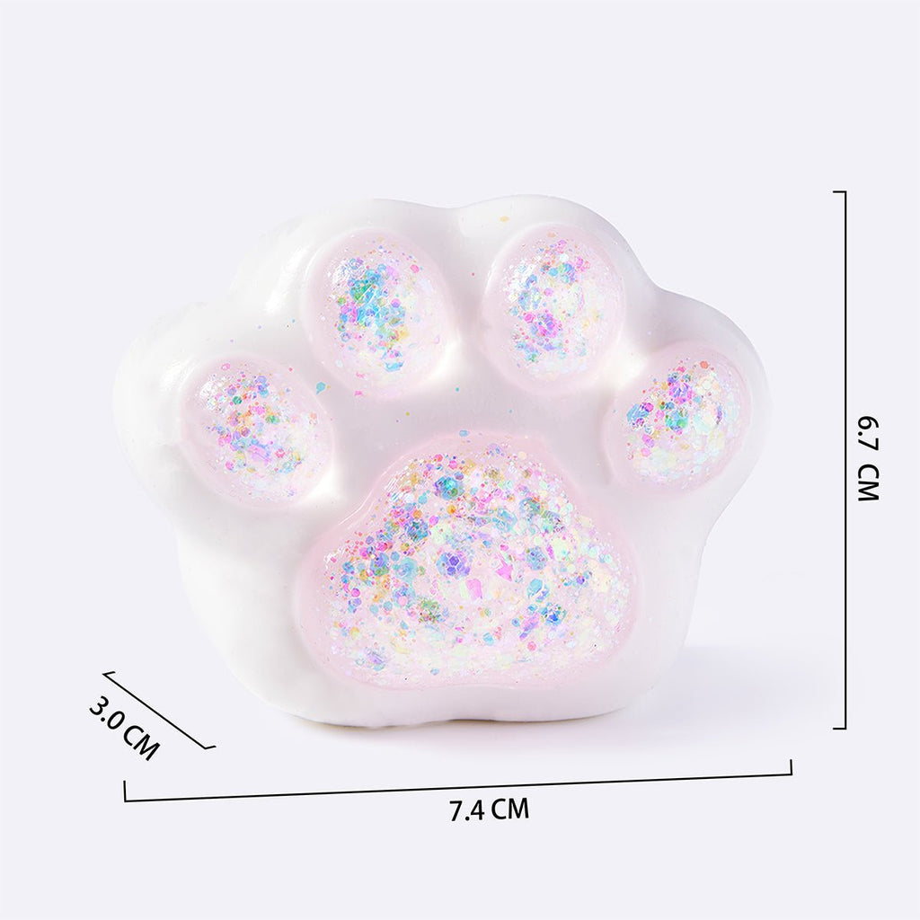 Pink Glitter Cat Paw