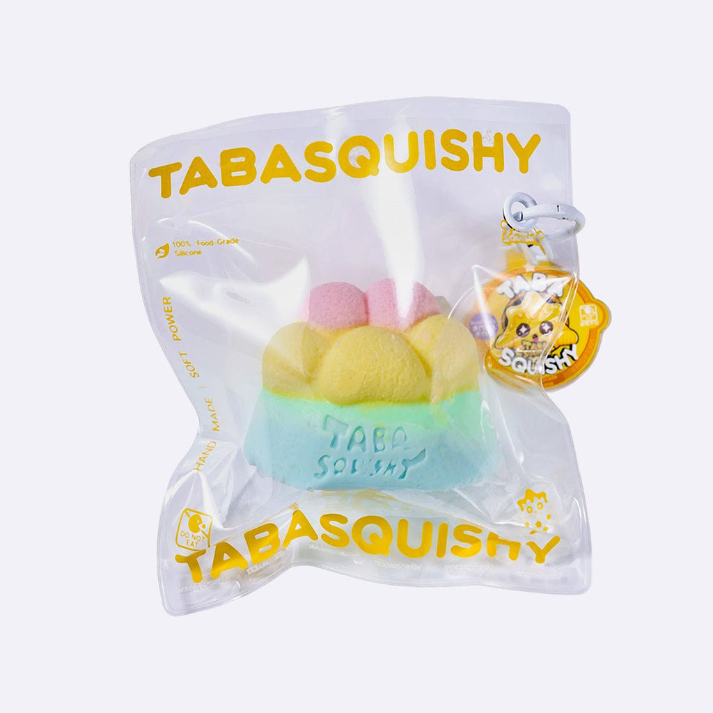 Rainbow Mochi Cat Paw Taba Squishy