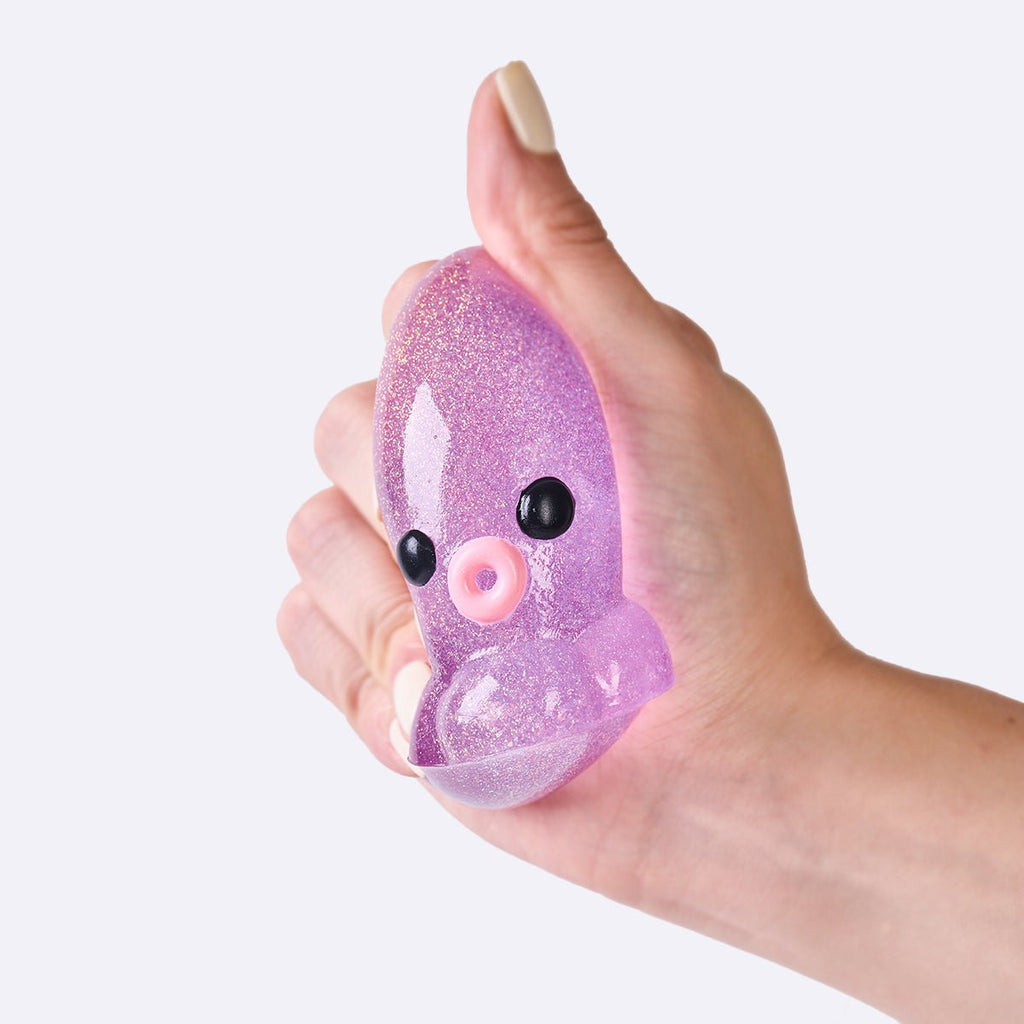 Glitter Purple Octopus Taba Squishy